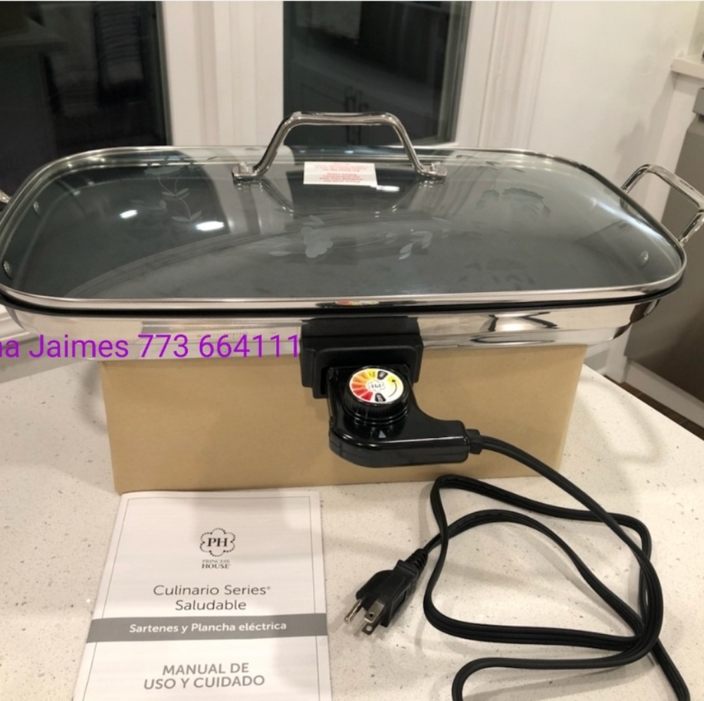 Plancha doble electrica de princess house